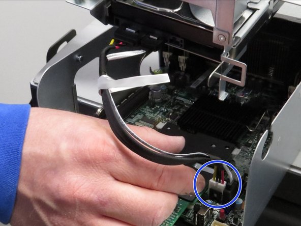 Grab the power and SATA cables.