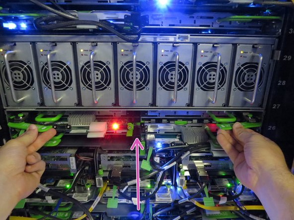 Push the Open Vault back into the Open Vault chassis.