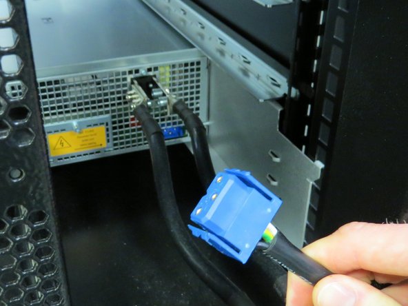 Make sure there is not live power on the bus bars before proceeding with this step.