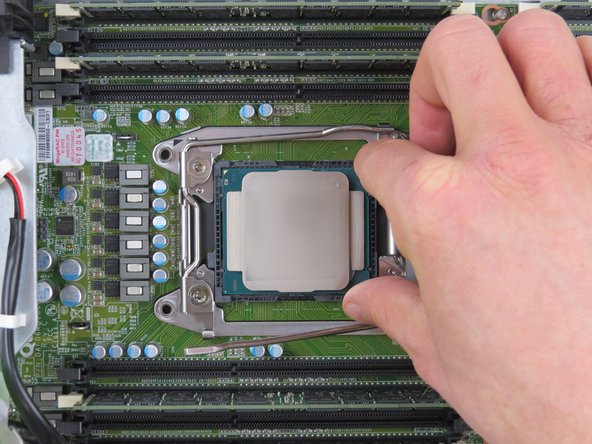 If you need to move the memory and CPUs from the original motherboard to the replacement.   Do that now.