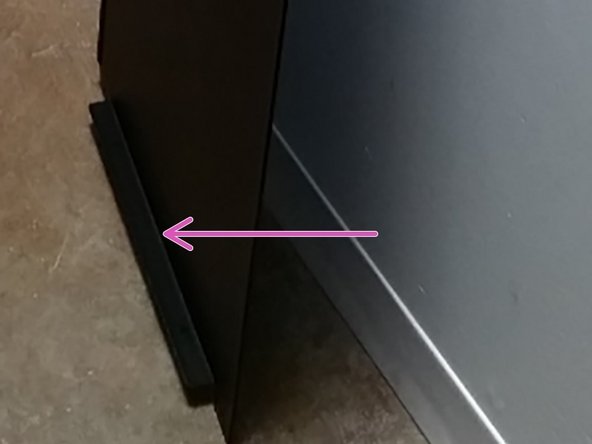 Determine which end of the side panel has a bent flange.