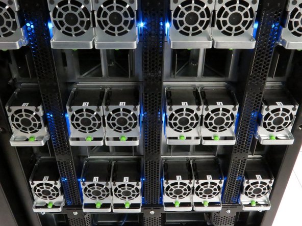 Remove the six chassis fans.