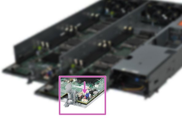 Power on the server by pressing the power button.