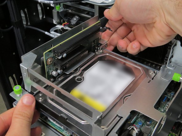 Push the PCI riser card assembly upwards.