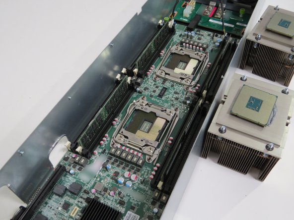 Connect all the DIMMs into the identical slots they were previously removed from.