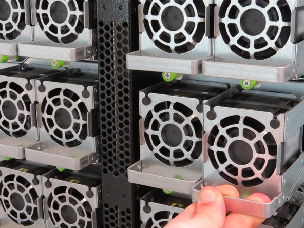 Pull the fan away from the Open Vault chassis.