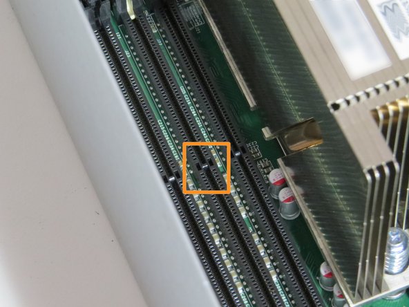 Seat the DIMM in its respective, original socket.