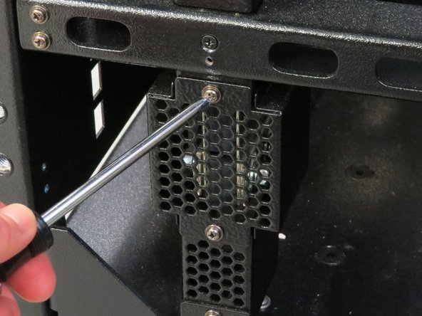 Install the three bus bar covers back onto the Open Rack.