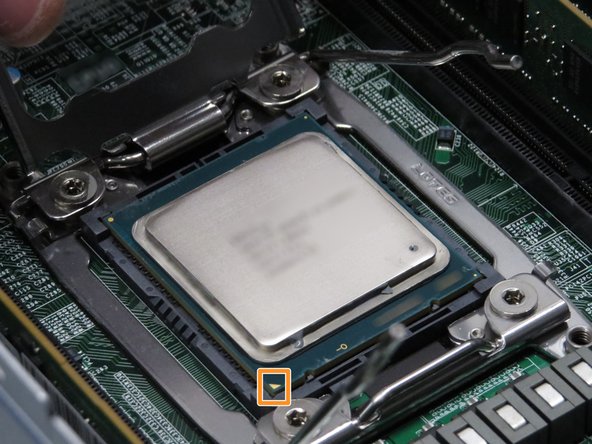 Place CPU in socket, and close the socket gate.