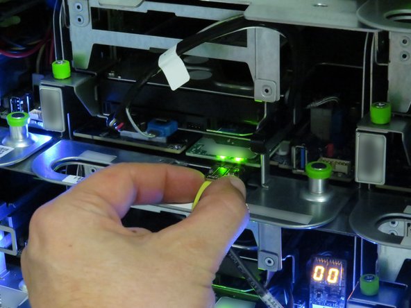 Connect the 10G network interface cable.