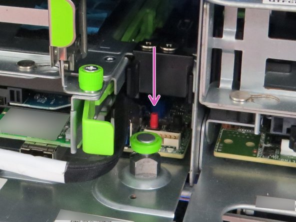 Press the power button to power-on the server.