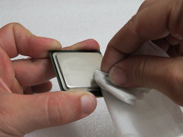 Multiple passes may be needed to completely remove all of the thermal compound.