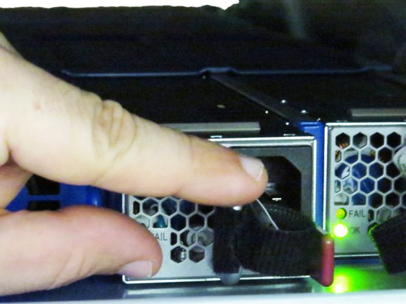 Install the PSU back into its socket.