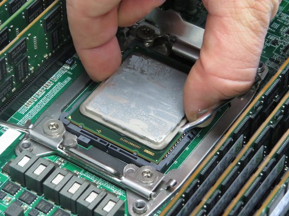 Lift the CPU away from its socket.