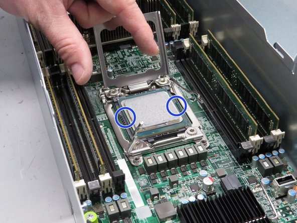 Grab the CPU, as shown.