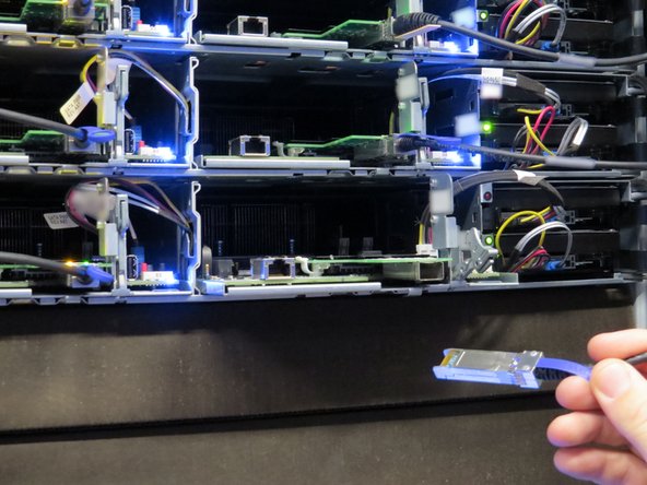 Connect the peripheral cables (SATA / power and networking) that were previously disconnected.