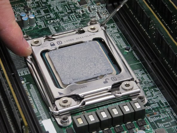 Release the left CPU retention lever.