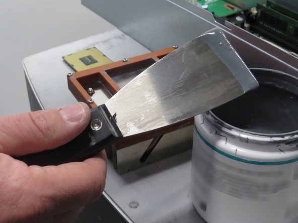 Apply thermal compound, as shown.