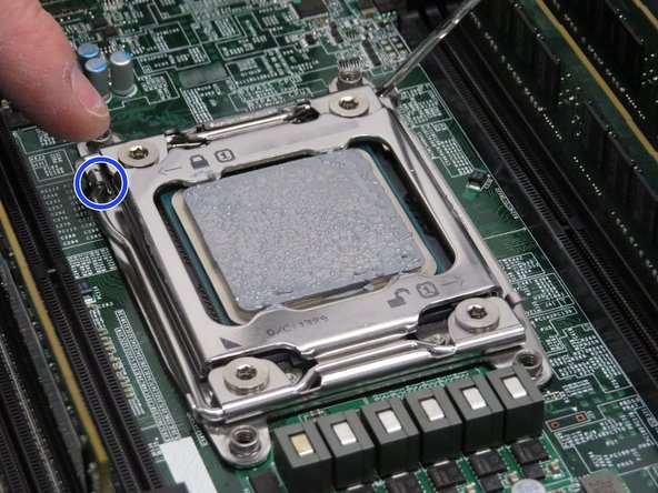 Release the left lever.