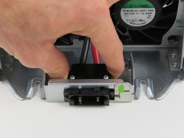 Once the connector has been inserted, slide it to the left to lock in place.