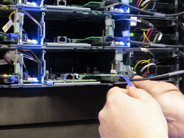 Disconnect the 10G SFP+ cable from the network interface controller.