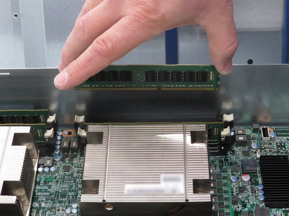 Remove all DIMMs from the motherboard.