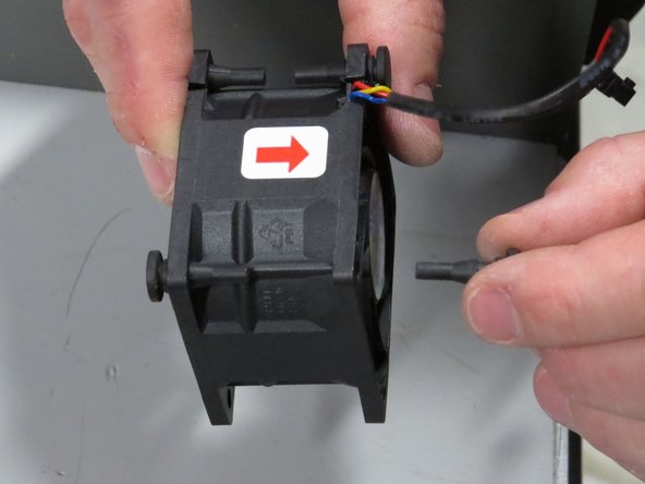 These rubber grommets will be installed in the replacement fan.