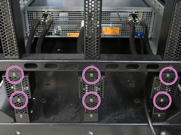 Make sure there is not live power on the bus bars before proceeding with this step.