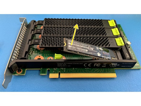 The SSD will automatically lift up.