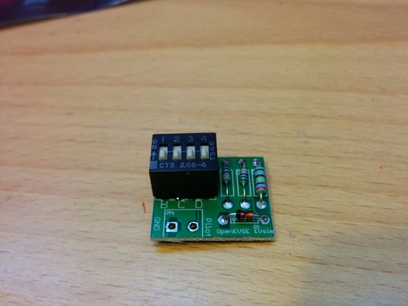 Solder the 4 positions switch with the numbers at the top.