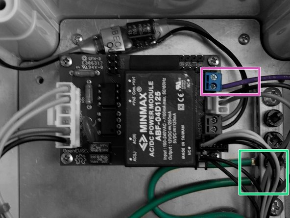 Connect the EV Output Earth Ground to the Ground block.