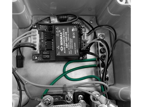 Connect the AC Input Earth Ground to the Ground block.