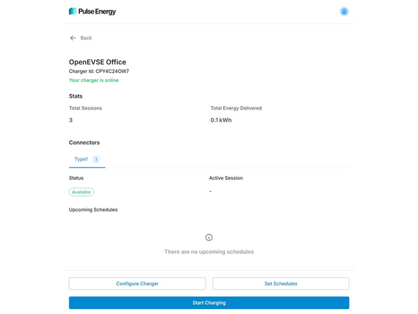 Click the Enable Slider on OpenEVSE