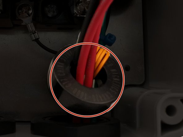 Route the ground and pilot wires low in the enclosure up the right side.