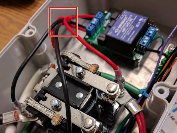 Connect the current measurement CT to the 2 pin connector (either direction is fine).