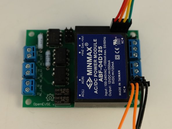 Connect the ground (Green) from the AC cord to the ground block.