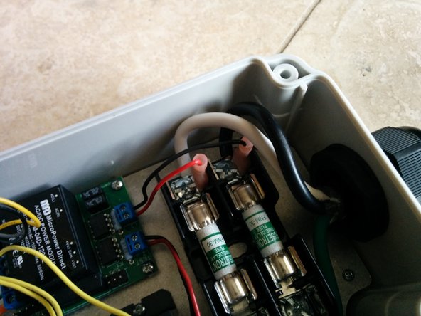 Prepare AC cable (if Applicable). Strip back outer insulation 7&quot;. Put Cable Gland on cable.