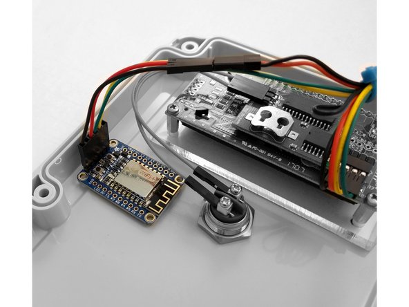 Connect the UBEC power supply to the WiFi harness. Match Red to Red and Black to Black.