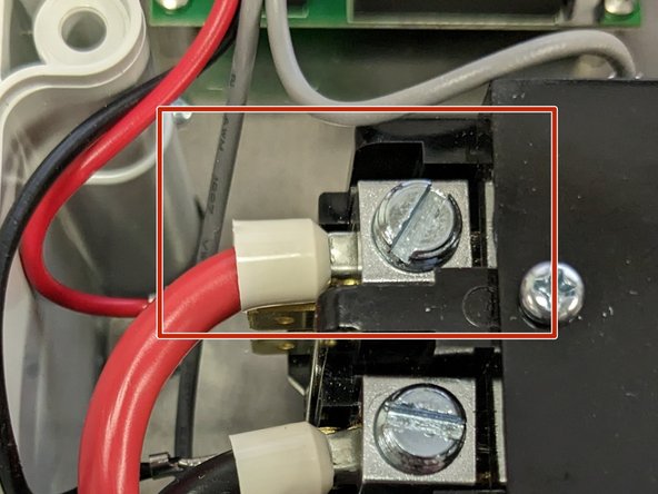 Connect the ground wire to the ground block.