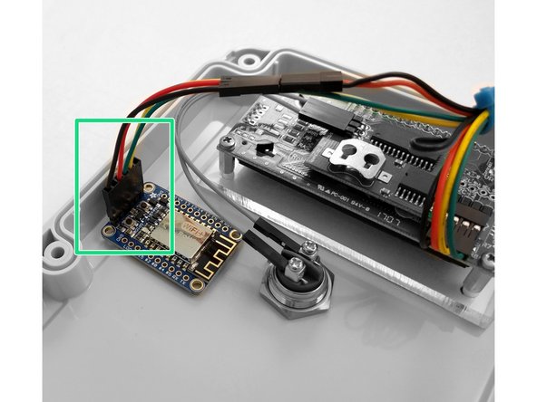 Connect the UBEC power supply to the WiFi harness. Match Red to Red and Black to Black.