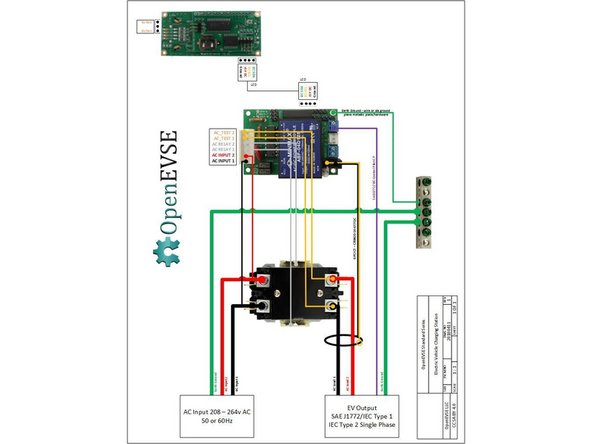 OpenEVSE Board Pins and Connections Download PDF