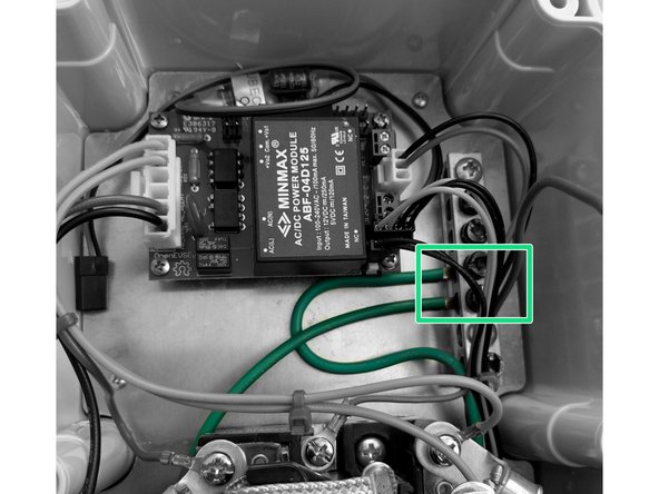 Connect the AC Input Earth Ground to the Ground block.