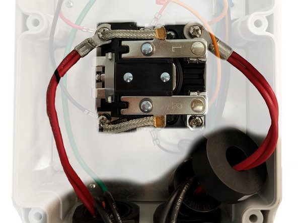 Connect AC Input 2 to the relay top left power terminal.