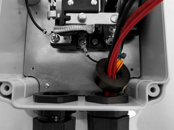 Route the ground, pilot and coil wires low in the enclosure to avoid crossing any high voltage wires or components.