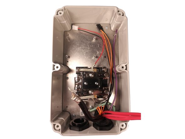 Connect the ground wire to the ground block.