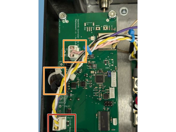 Connect the 3 pin connector that goes to the relay and has the pilot line to the EV handle  to the PILOT - 12vDC relay connector.