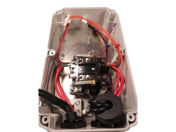 Connect the ground wire to the ground block.