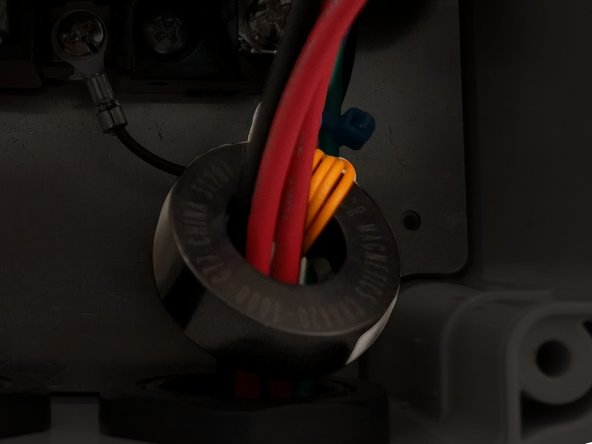 Route the ground and pilot wires low in the enclosure up the right side.