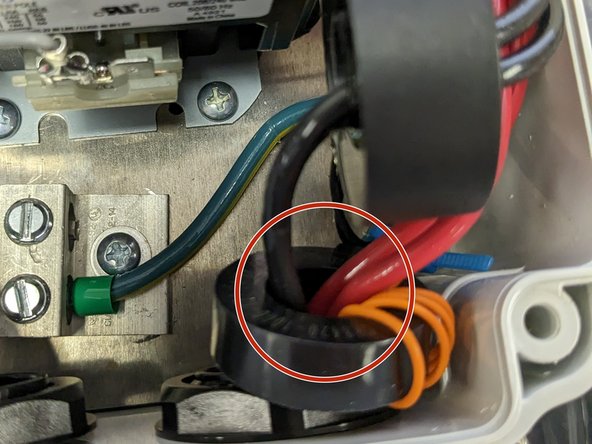 Connect the ground wire to the ground block.