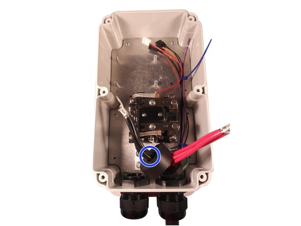 Route the ground, pilot and coil wires low in the enclosure to avoid crossing any high voltage wires or components.